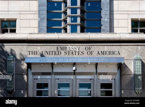 The Embassy Of The United States Of America Building Is Shown In Ottawa