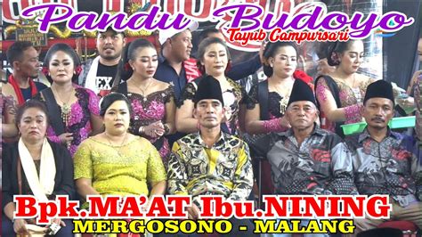 Tayub Pandu Budaya Hajat Bpk Ma At Ibu Nining Mergosono Malang