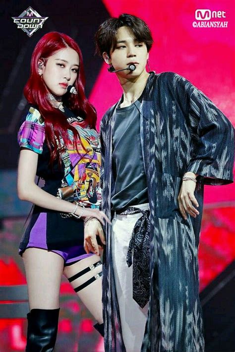 RosÉ And Jimin Parkjirose Kpop Couples Jimin Black Pink