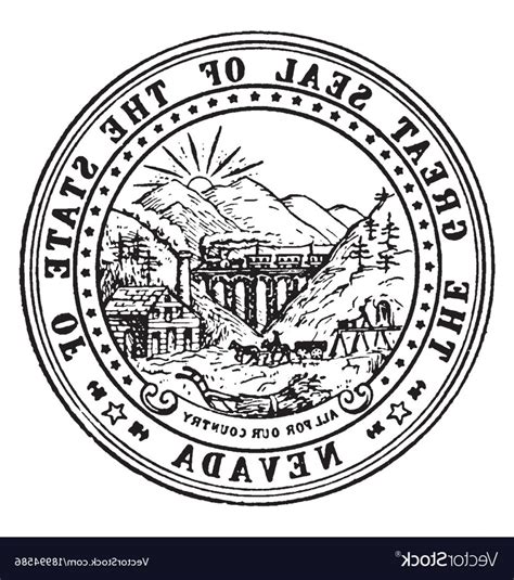 Nevada State Seal Vector at Vectorified.com | Collection of Nevada ...