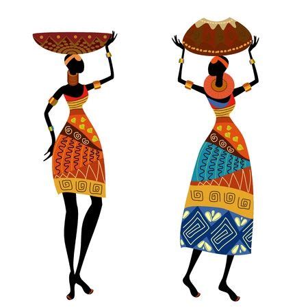 Beautiful African Woman In Traditional Costume Royalty Free Cliparts