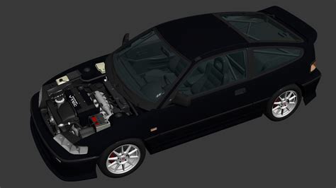 Honda Crx Mugen D Model Cgtrader