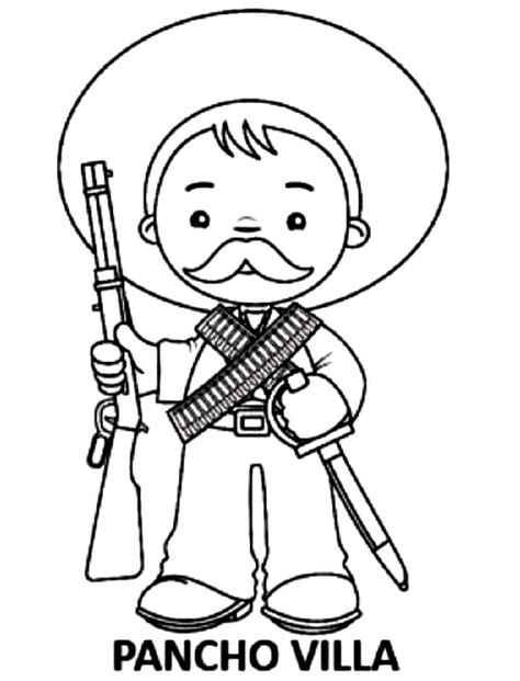 Pancho Villa Coloring Page Coloring Pages