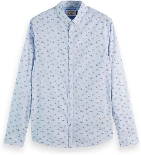 Jp [スコッチアンドソーダ] メンズ 長袖シャツ 正規販売店 Scotch＆soda ボタンダウン Ditsy Aop