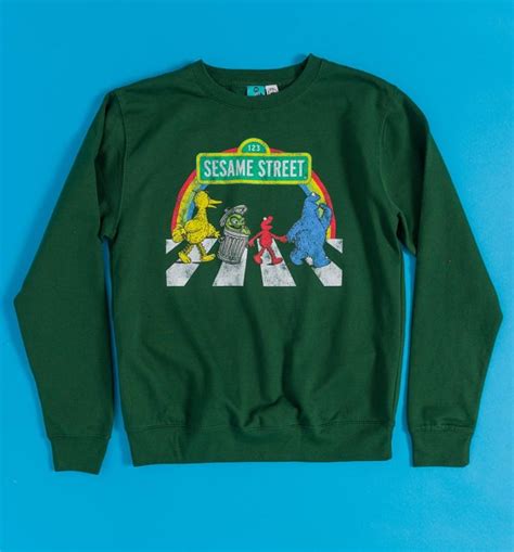 Sesame Street Abbey Road Green Sweater