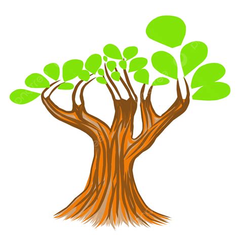 Beautiful Big Tree Logo Vector Cartoon Big Tree Beautiful