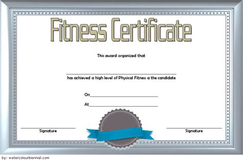 Physical Fitness Certificate Template Editable 7 Latest In Fitness