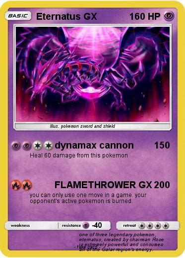 Pokémon Eternatus Gx Dynamax Cannon My Pokemon Card