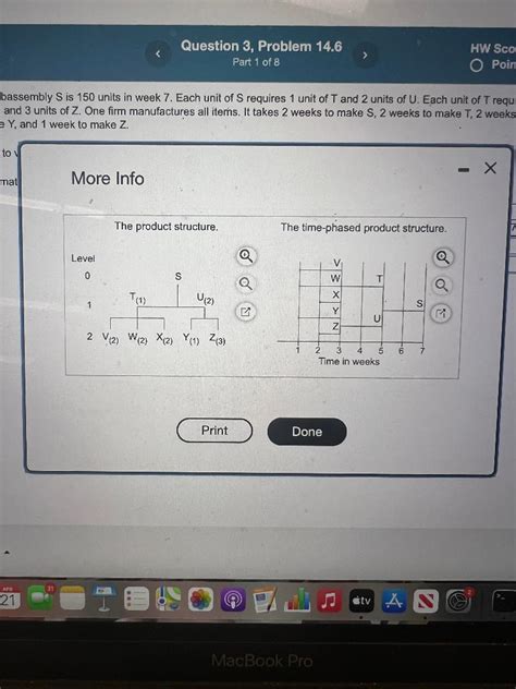 Solved The Demand For Subassembly S Is Units In Week Chegg