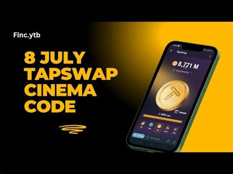 8 July Tapswap Cinema Code Tapswap Video Code Day 3 YouTube