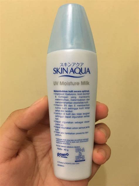 Skin Aqua Uv Moisture Milk Spf Gr Kesehatan Kecantikan Kulit