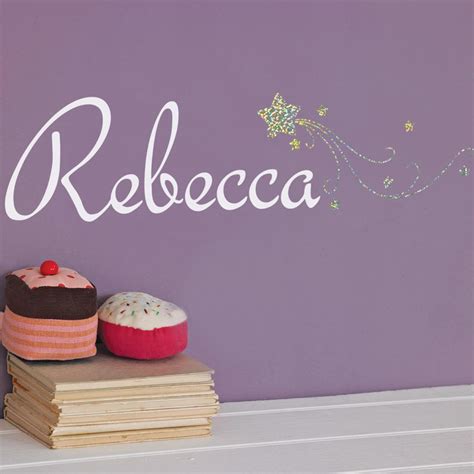 Star Sparkle Personalised Name Wall Sticker