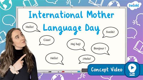 👉 International Mother Language Day Languages Culture Concept Video