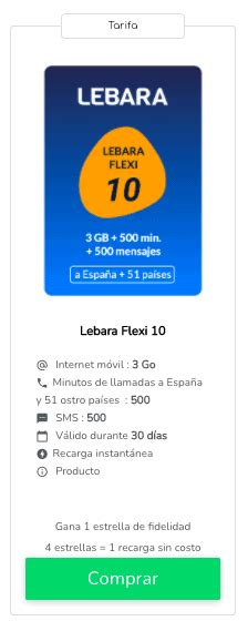 Recarga Lebara datos Cómo recargar online