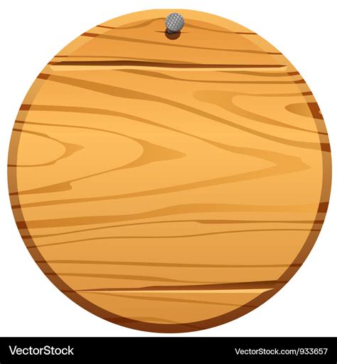 Circle wood frame Royalty Free Vector Image - VectorStock