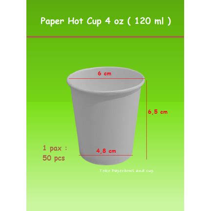 Jual Hot Cup Oz Ml Paper Cup Gelas Kertas Hanya Body Isi