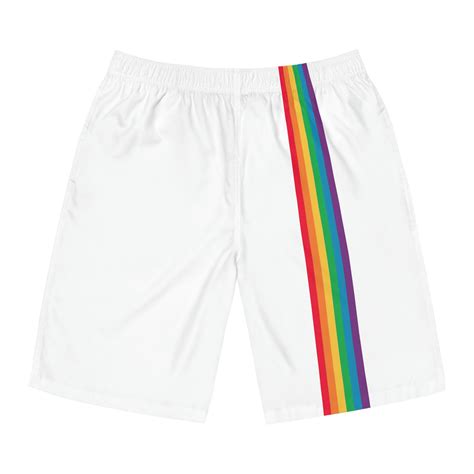 Board Shorts Rainbow Gay Pride Flag Swim Trunks Rainbow Shorts Lgbt