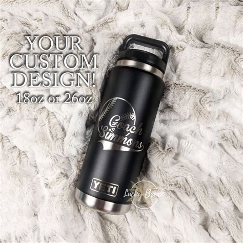 Custom Logo Engraved Personalized Yeti Bottle Stainless Steel | Etsy