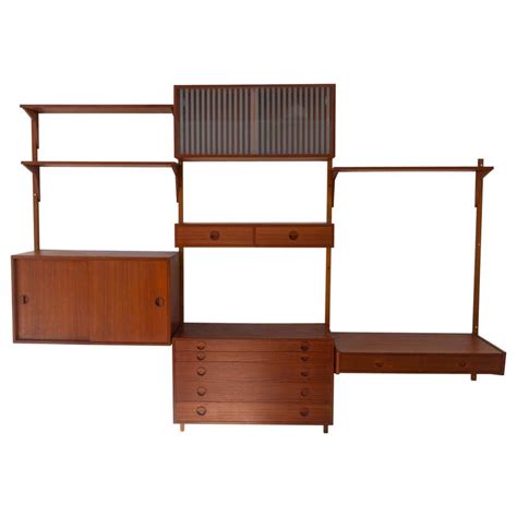 Midcentury 3 Piece Teak Wall Unit By Nathan Furniture For Sale At