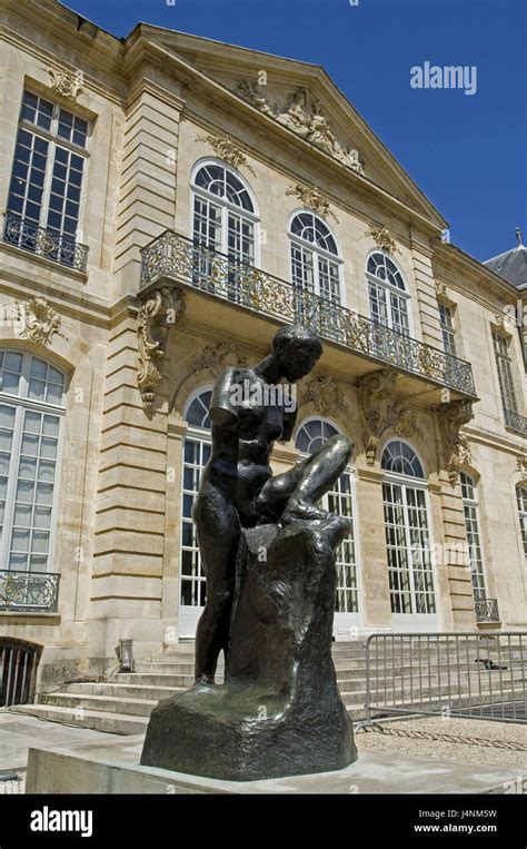 France, Paris, Musee Rodin, facade, sculpture Stock Photo - Alamy