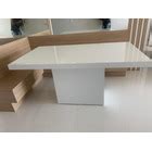 Mesa Jantar Retangular Em Mdf Laca Branco Brilho X Parcelamento