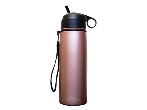 pH ALKALINE FILTER Stainless Drink Bottle - Pearl White (750ml) 