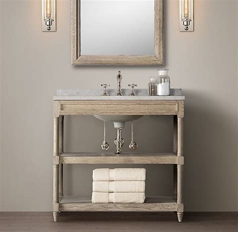 Weathered Oak Single Washstand Weathered Oak Oak Bathroom Vanity