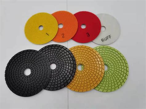 100 125 180mm Abrasive Tool Wet Use White Diamond Stone Polishing Pads