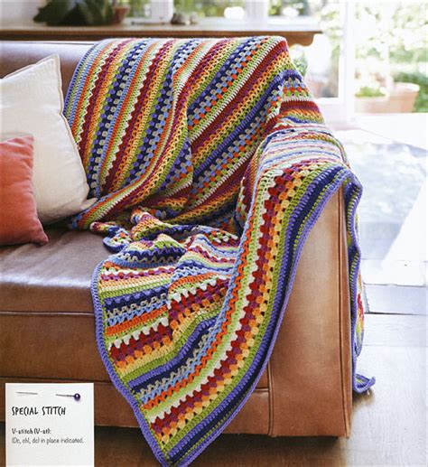 40 Colorful Afghans To Crochet From Knitting By Leonie Morgan