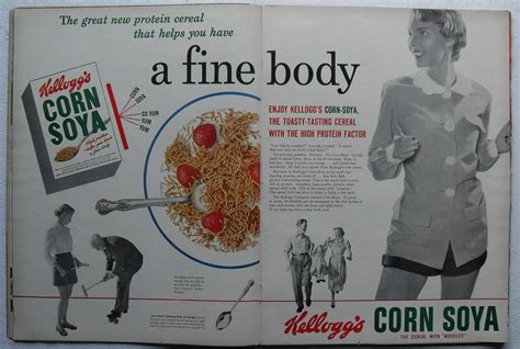 1950s Kelloggs Corn Soya Cereal Vintage Advertisement Doub Flickr