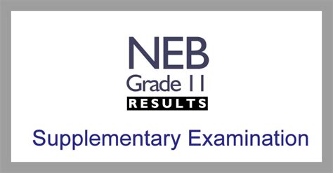 NEB Class 11 Grade Supplementary Exam Results 2080 How To Check Class