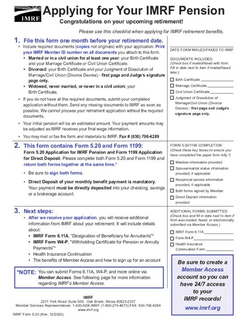 Fillable Online Imrf Retirement Forms Fill Online Printable