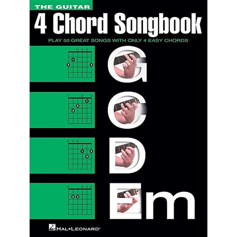 Hal Leonard The Guitar Four Chord Songbook 4 Chord G C D Em Guitar