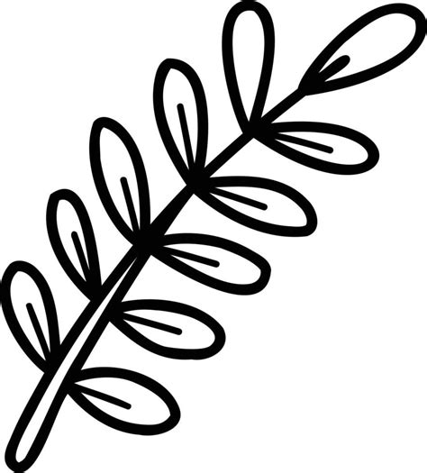 Hand Drawn leaf branch illustration 14533798 Vector Art at Vecteezy