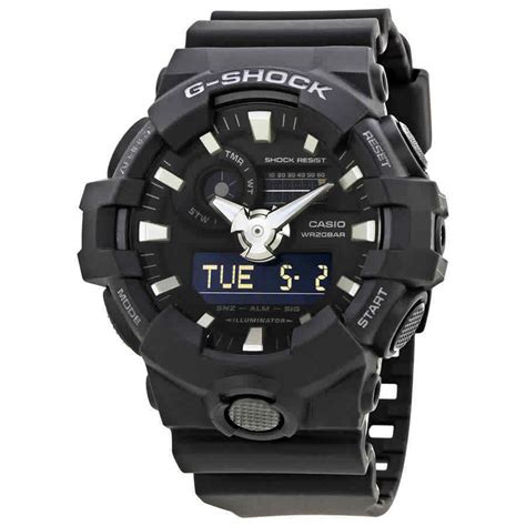 Casio G Shock Black Resin Men S Watch GA 700 1BCR