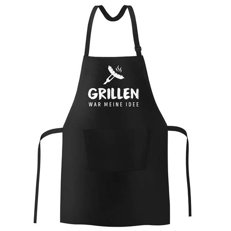 Grill Sch Rze F R M Nner Mit Spruch Grillen War Meine Idee Spruch