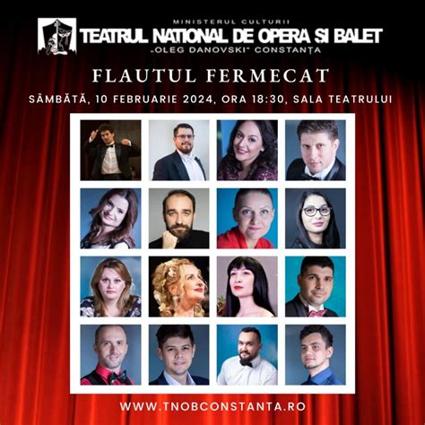 În această seară Flautul fermecat pe scena Teatrului Național de