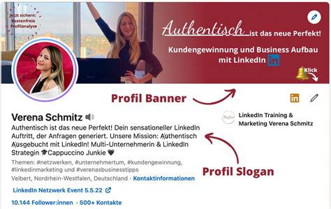 Linkedin Profil Tipps Profilbild Slogan Banner Kontakte