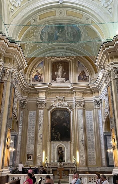 Naples Italy September 27 2023 Side Altar In The Church Of St