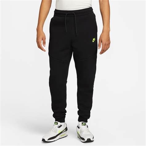 Pantalon Surv Tement Nike Techfleece Noir Jaune Sur Foot Fr