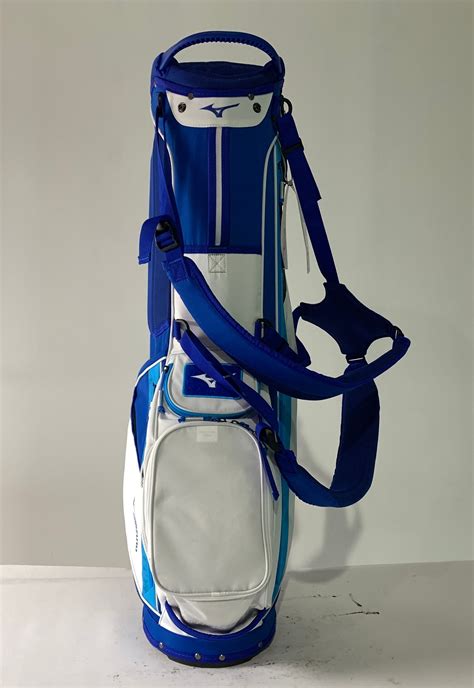 Mizuno Br D Stand Bag Blue White Way Divide Dual Strap Golf Bag New