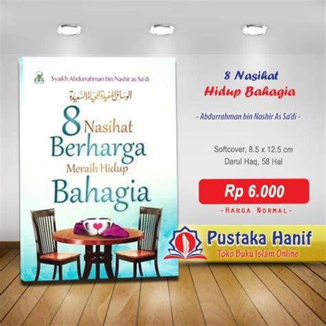 Buku 8 Nasihat Berharga Meraih Hidup Bahagia