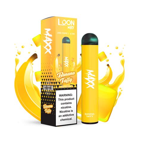 Loon Maxx Zero Nicotine 10pack Banana Taffy The Loon Wholesale