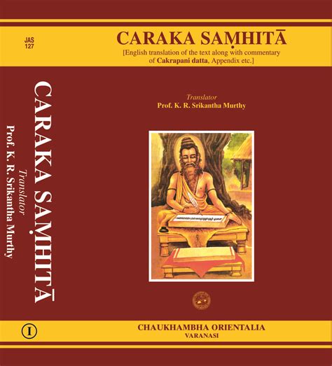 Caraka Samhita Volume 1 Chaukhambha