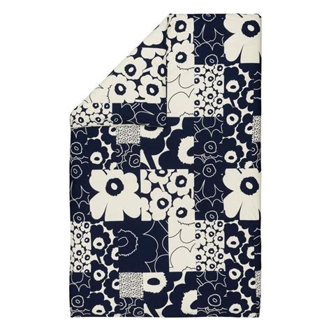 Marimekko Unikko Kollaasi Duvet Cover 150 X 210 Cm Off White Dark