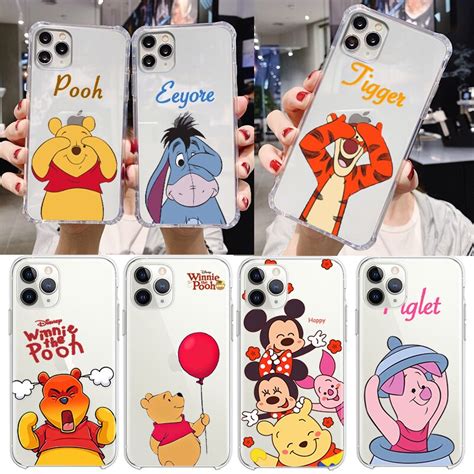 Disney Winnie Pooh Funda De Silicona Transparente Para Tel Fono M Vil