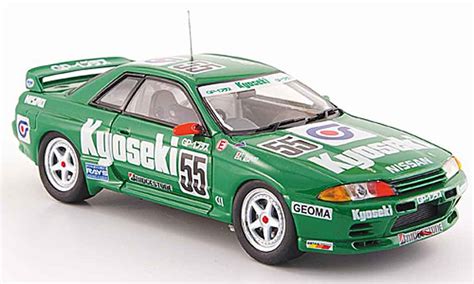 Coche Miniatura Nissan Skyline R32 143 Ebbro Gt R Gra No55 Kyoseki