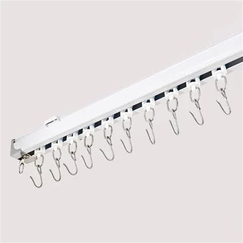 Pvc Two Track White Curtain Tracks For Hotel Shape Straight At Rs