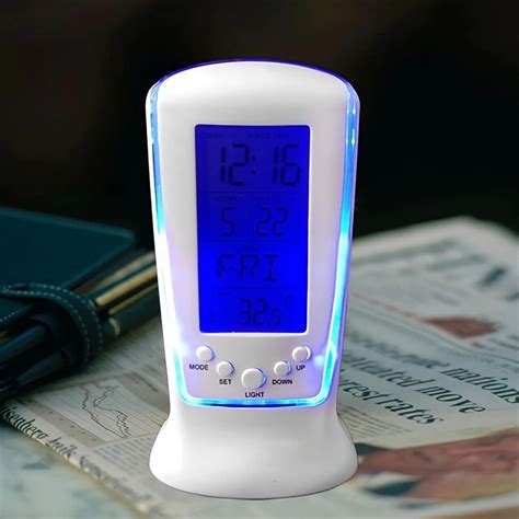 Digital Alarm Clock Calendar Temperature LED Digital Alarm Clocks With