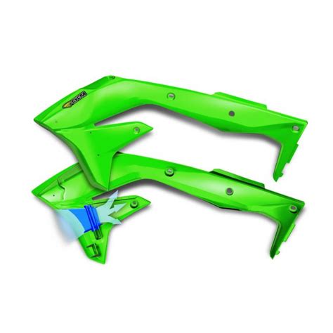 Cycra Powerflow Radiator Shrouds Hi Viz Green 1CYC 1871 72F